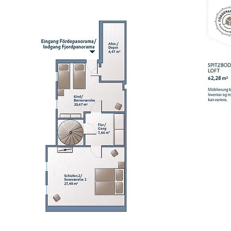 Ferienwohnung Foerdepanorama In Flensburg, Sonwik Extérieur photo